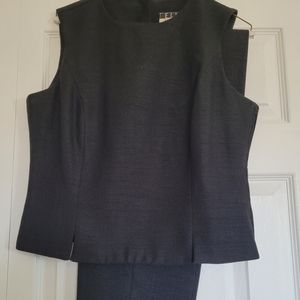 2-Pc Black Sleeveless Ladies Outfit